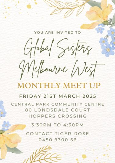 GS Melb West Monthly Meet Up March